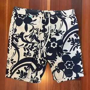 gap board shorts, navy and white floral print, size medium